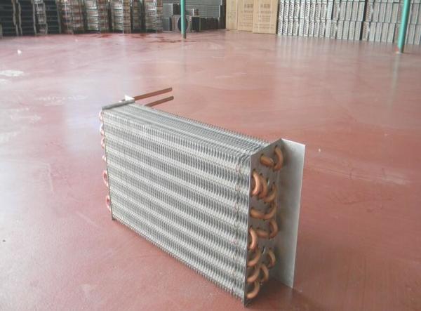 Copper Tube Fin And Tube Heat Exchanger Air Conditioner Evaporator Support