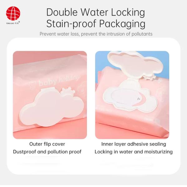 Невоздушные жемчужные рельефные детские салфетки от Miniso 80 упаковки 65 грамм Идеально подходит для ежедневного ухода