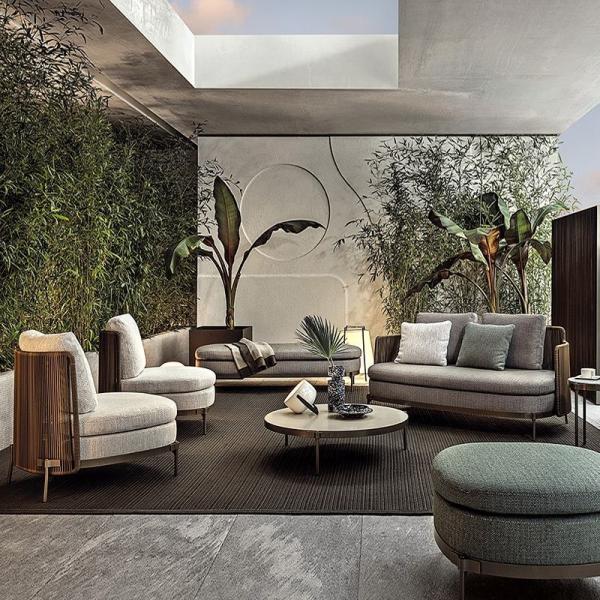 Hotel Patio Sofa for Simple and Environmently Friendly Outdoor Furniture in Garden Villa