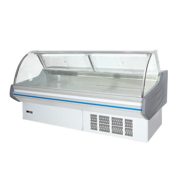 任意曲げられたガラス調理された食糧フリーザーのデリカテッセンの表示冷却装置/クーラーの長さ