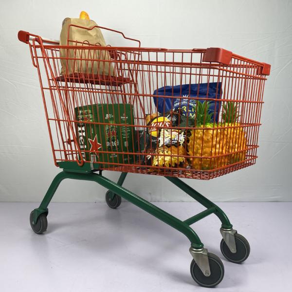 210L европейский тип корзины вагонетки легковеса ходя по магазинам коммерчески с местом ребенка