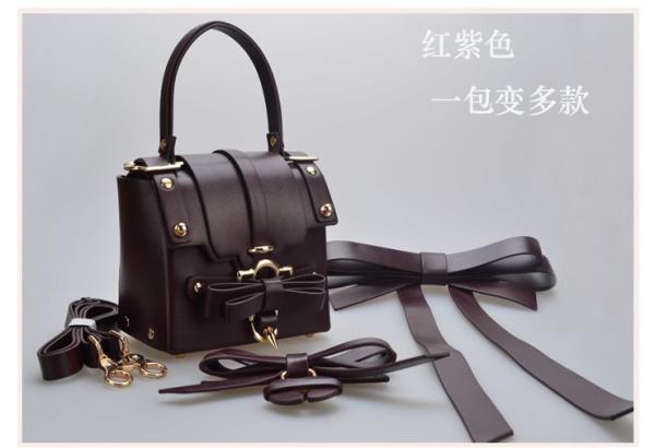 2016 new Japanese and Korean bow mini shoulder bag diagonal small square handbag
