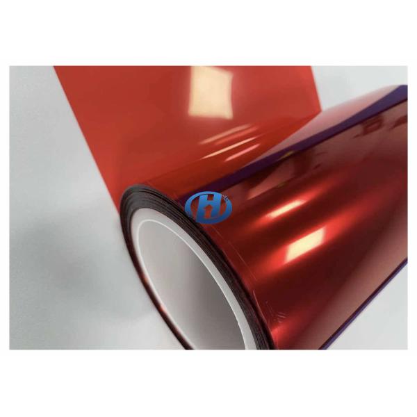 50 μm Red PET Release Film Single Side UV Cured Silicone Coating