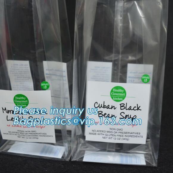 PP Packaging Square Bottom Pouch Bags, Opp Square Bottom Bag Clear Cello Cellophane Plascit Gift Bag Bagease