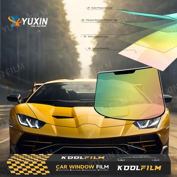 OEM 2 Mil Anti Fog Car Chameleon Window Film For Clear And Unobstructed Vision