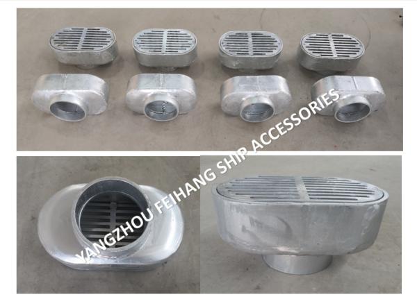 TBS80 CB/T3885-2004 Deck Leakage Port Oval Deck Leakage Port Carbon Steel Hot Dip Galvanizing
