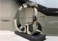 Abstract Heart Shaped Outdoor Metal Sculpture Modern OEM / ODM Disponível