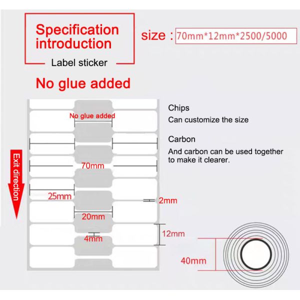 ODM PVC Jewelry Sticker Price Tags Ring Glasses Necklace Hanging Sticker