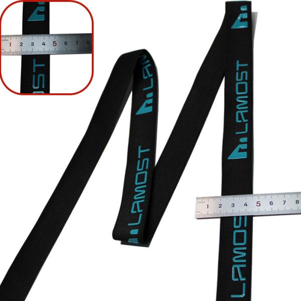 Polyester Printed Elastic Knitted Webbing Custom Logo Low MOQ For Cycling Jerseys