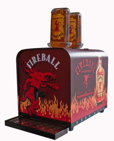 Bars / Restaurants Cold Shot Machine Customized Sticker With Tap Supply System