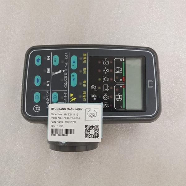Excavator Electrical Parts Monitor 7834-77-7001 7834-71-6000 7834-71-6001 7834-71-6102 For PC340 PC380