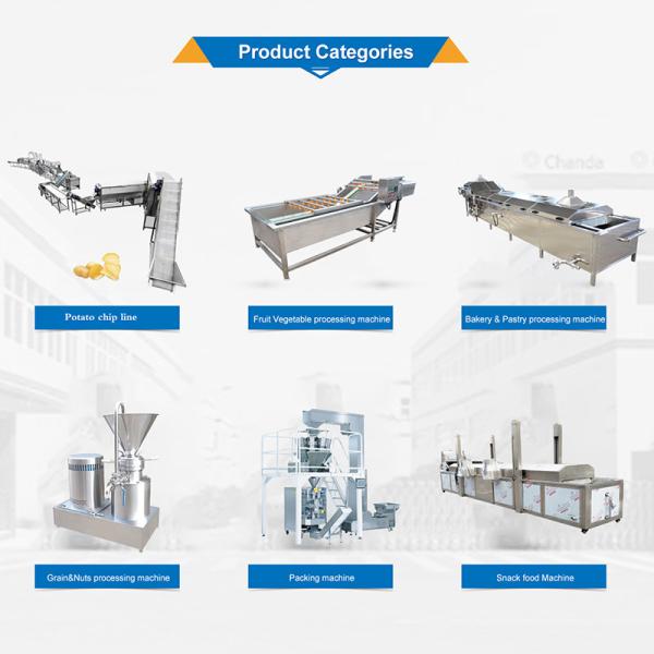 Линия производства замороженных картофельных картофелей 2000 кг/ч Линия производства картофельных чипсов
