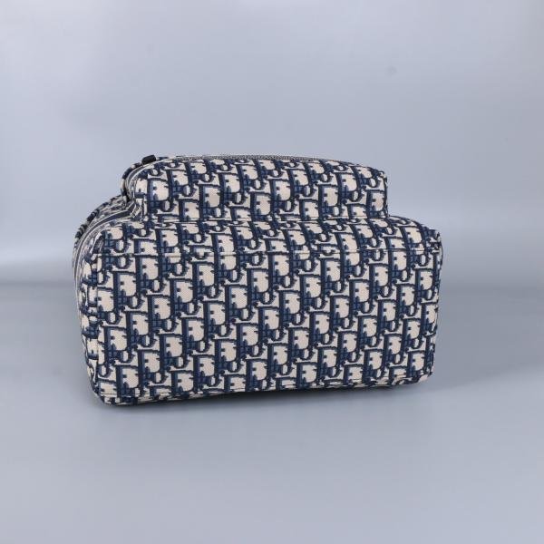 Concepteur Small Diortravel Backpack Dior Oblique Jacquard bleu