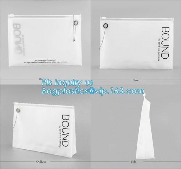student stationery transparent plastic slider zipper bag, Eco-friendly Slider Zipper Flat Plastic Bag For Document or Sw