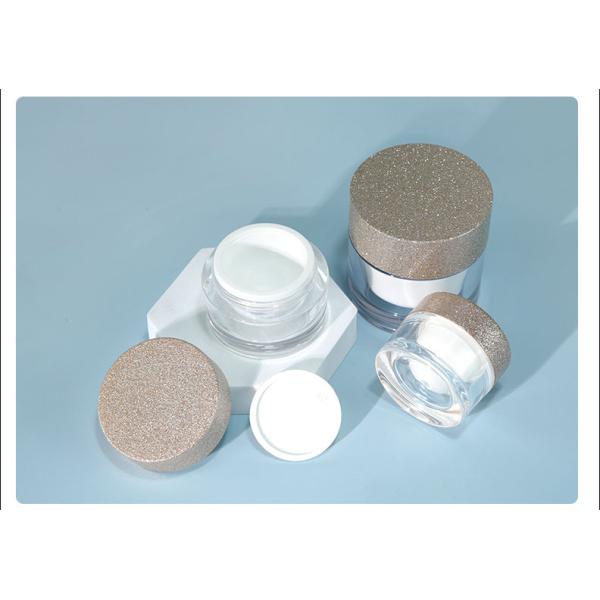 50g 15g 8g Crème en plastique acrylique clair avec couvercle pour emballage cosmétique