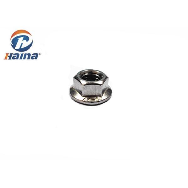 SS316 / SS304 ASME / ANSI Plain Hex Flange Nuts With Serrated