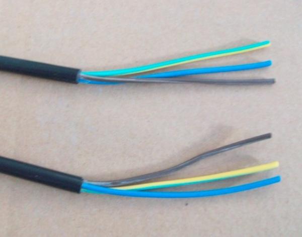VDE flexible cords PVC insulated power cables H05VV-F 3x0.5/3x0.75/3x1.0/3x1.5/3x2.5mm2