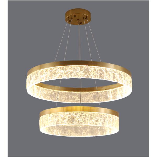 Led Gold Chandelier For Living Room Modern Creative Design Light Fixture Round Kitchen Island Hanging Lamp(WH-MI-313)