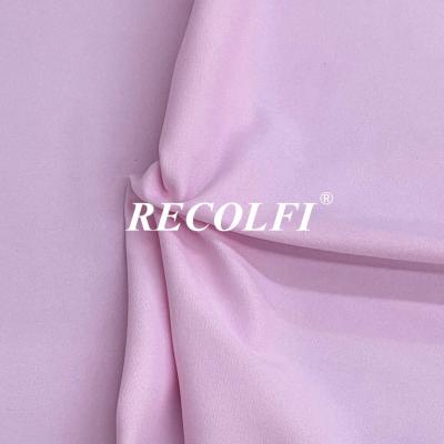 Solid Color Recycled Activewear Knit Fabric 2 Way Elastane Athletic Wear
