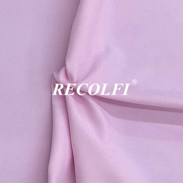 Solid Color Recycled Activewear Knit Fabric 2 Way Elastane Athletic Wear