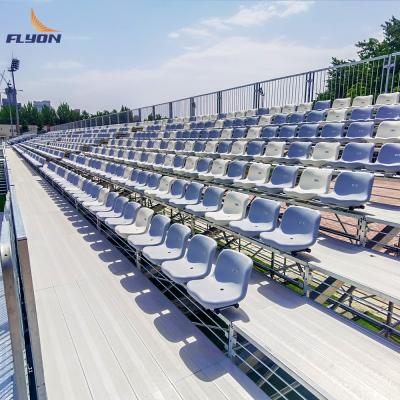 Aluminum Outdoor Metal Bleachers With Guardrail