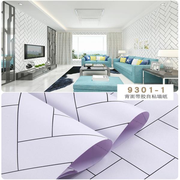 Walls with Modern Floral Design Waterproof 3D Brick Wallpaper backsplash wallpaper