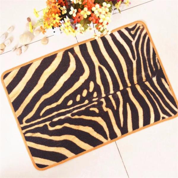 Non Slip Printed Nylon Flat Door Mat , Indoor Outdoor Welcome Mats