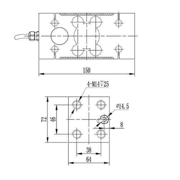 WL-121 Stainless Steel Load Cells 50-1000kg For Food / Beverage Pharmaceutical Weighing