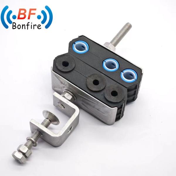 2 Hole Customized Size Coaxial Feeder Cable Clamp for Electrical Appliance