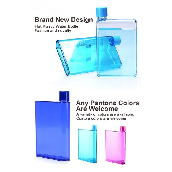 Памятка BPA бутылки с водой LFGB 600ml плоская пластиковая свободная