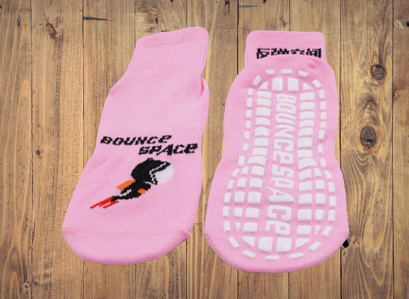Jacquard Pattern Kids Indoor Jump Trampoline Grip Socks Non Slip For Elderly