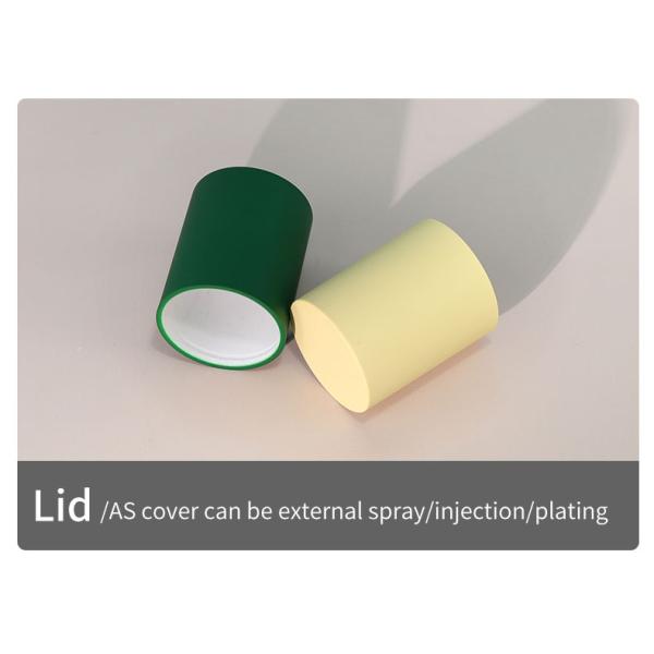 Material AS PCR Laca suave para manos Botella sin aire de 120 ml Cosmético cilindro de vacío Botella de bomba verde mate Botella de loción tonificante