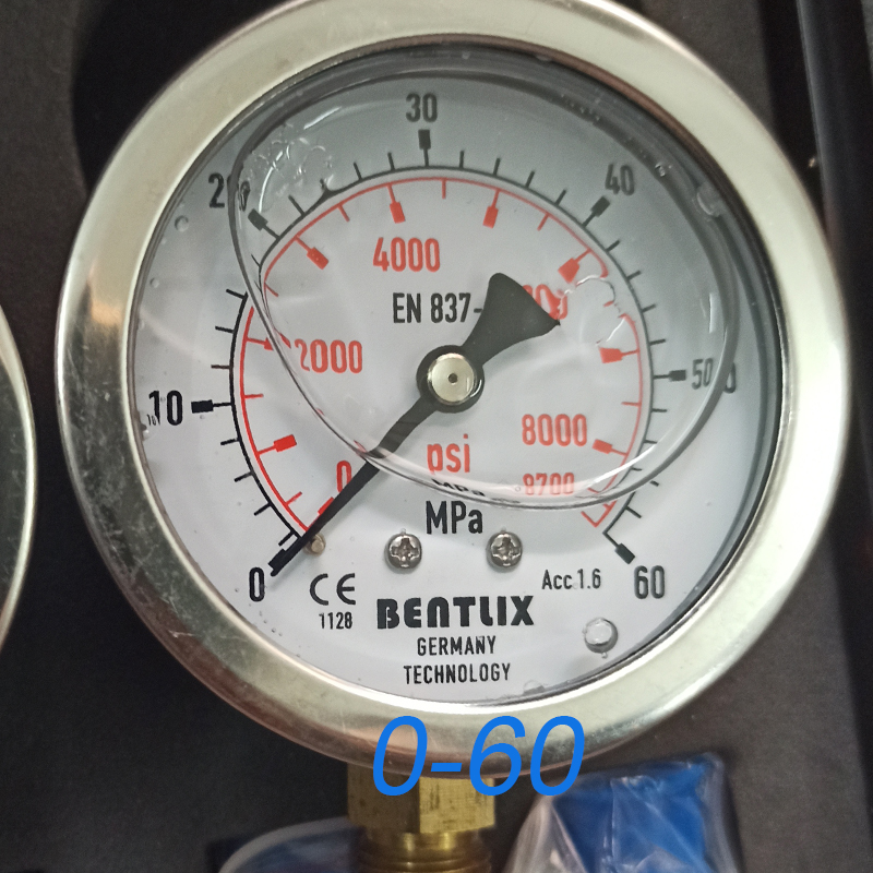 Universal Digital Hydraulic Pressure Gauges Excavator Hydraulic Pressure Test Kit 0-60Mpa Pressure Gauge