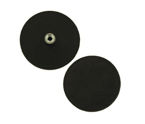 Kellin Neodymium Pot Magnet Rubber Coated Neodymium Magnet with Threaded Stud 2.60 Diameter x 0.335 Thick