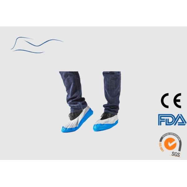 Breathable Skid Resistant Shoe Covers For Food Service Industry 16 * 41CM