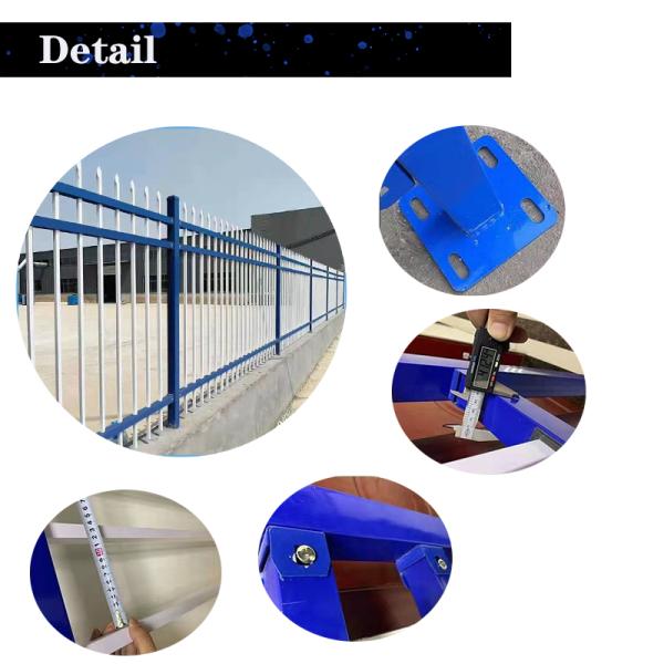 Оптом загородка частокола черноты сада 6ftx8ft чугунная