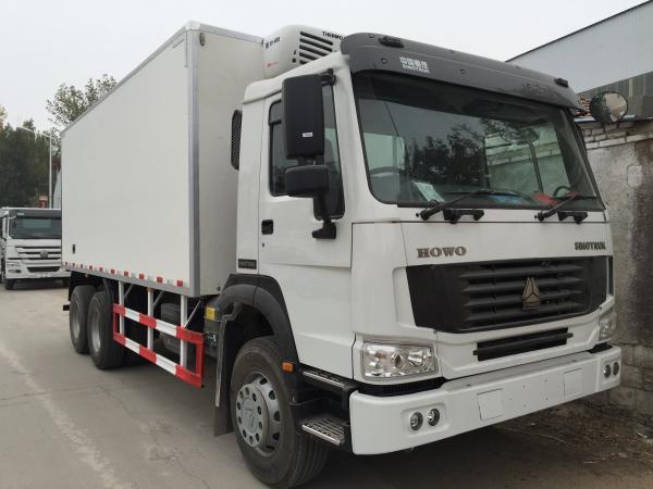 Refrigerated Box Truck With Euro III , Refrigerated Delivery Truck 6X4