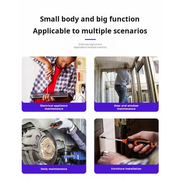 180 мм ударная нескользящая многоцелевая отвертка с сильным магнитным наконечником