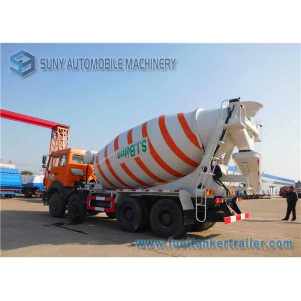 280 Hp North Benz volumetric concrete mixer truck , concrete mixer lorry 8 Cbm