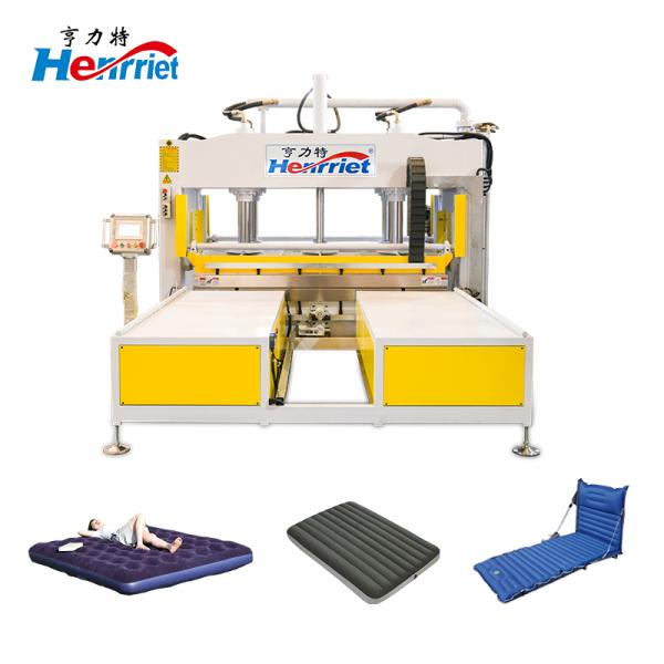 Automatic Feeding and Discharging 100T Rubber Vulcanization Press Machine with 2200*1650mm Work Platen for Yoga Mat Embossing