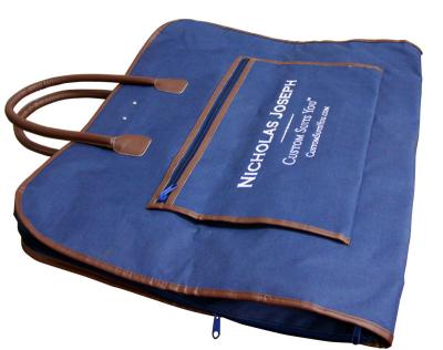Nicholas Embroidery Logo Suit Garment Bag Oxford Fabric PU Handle