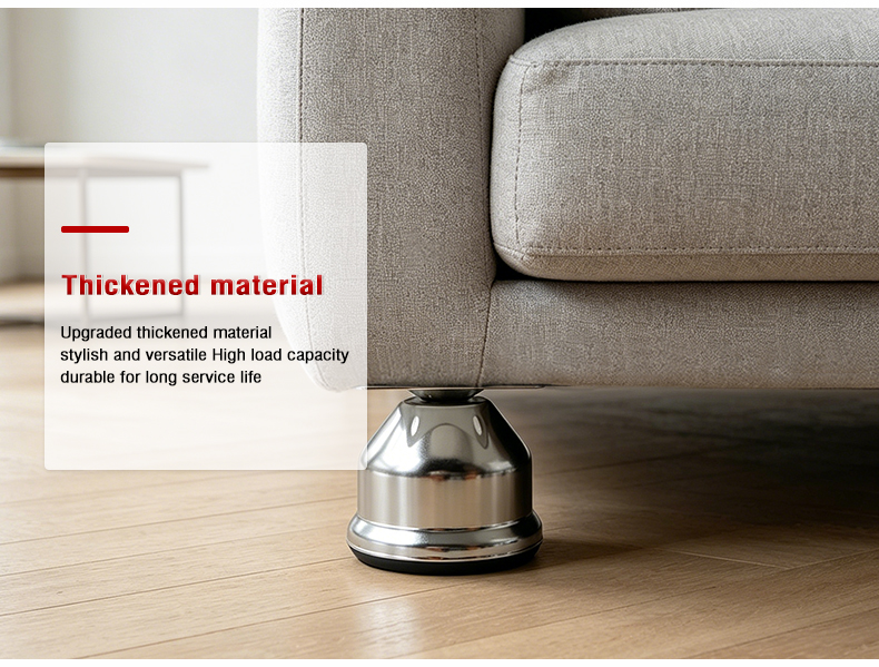 Modern Minimalist 45mm Single-Layer Cup Sofa Legs Wine Glass Cabinet Feet Support Legs for TV Stands & Coffee Tables