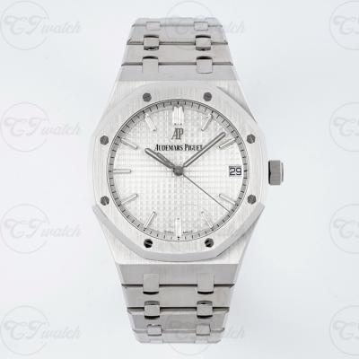 AP Royal Oak 15500ST White Dial Super Clone Automatic Watch 41mm CAL 4302 Swiss Movement ZF Factory