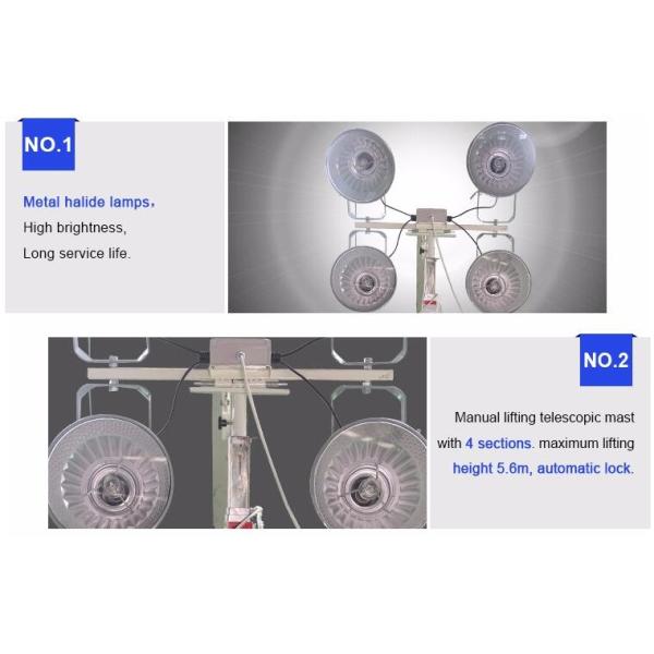 Профессиональные мобильные светлые башни башни 3кв промышленные портативные светлые