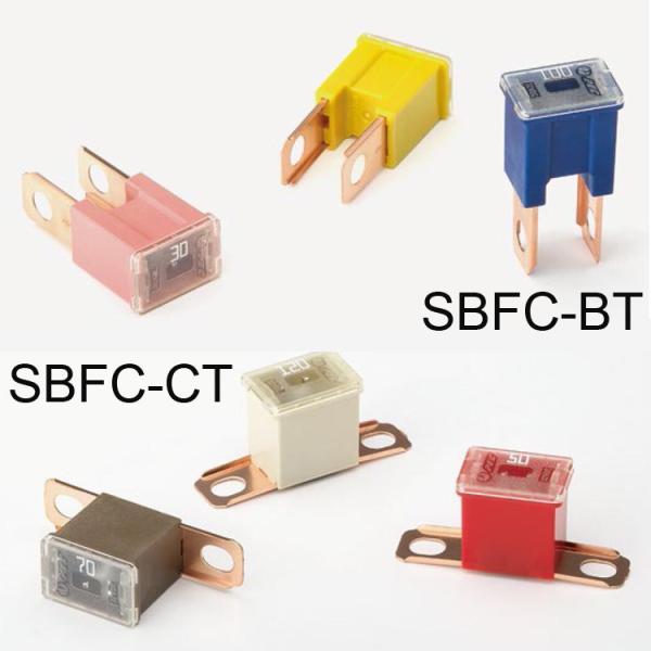 Fusibles type boulon de PEC SBFC-BT avec les jambes verticales DC32V 30A 40A 50A 60A 70A 80A 100A 120A 140A