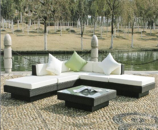 Leisure Aluminium PE Rattan Outdoor Wicker Sofa sets Garden Backyard wicker Patio sofa furniture