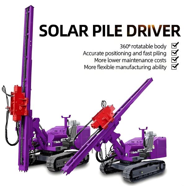 Screw Pile Driver Highway Guardrail Pile Driving Machine High Drilling Speed Pile Drilling Rig