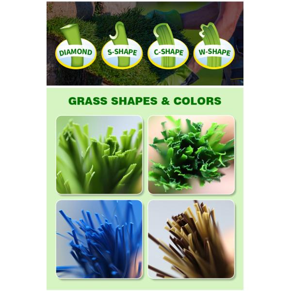 Residential Landscaping Waterproof Fake Artificial Grass For Stairs 2m*25m 4*25m