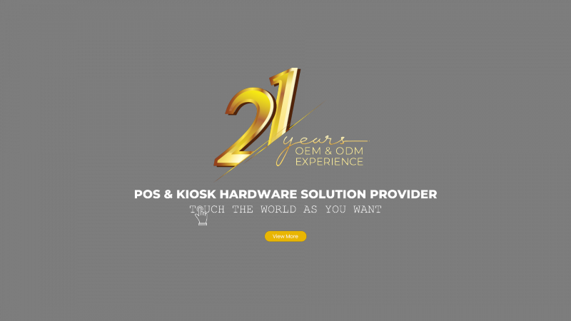 Compact and Lightweight Self Ordering Kiosk with NFC Payment and 180° Rotation Screen for Versatile Use