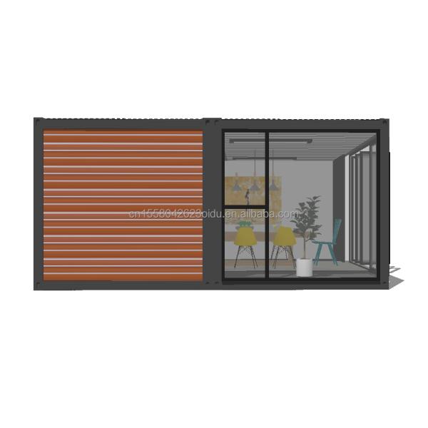 Casa prefabricada modular de madera de dos pisos para vivienda urbana o alquiler de vacaciones